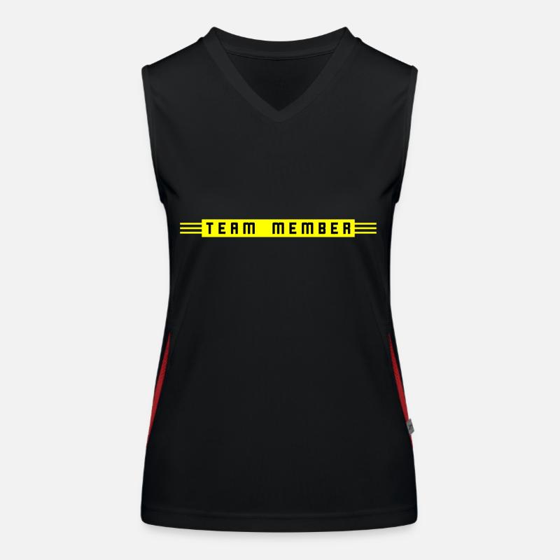 Team Member Funktionelles Kontrast-Tank Top für Frauen