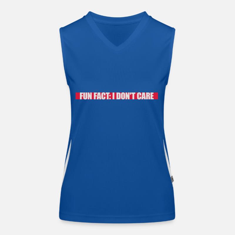 I don't care fact Women's Functional Contrast Tank Top