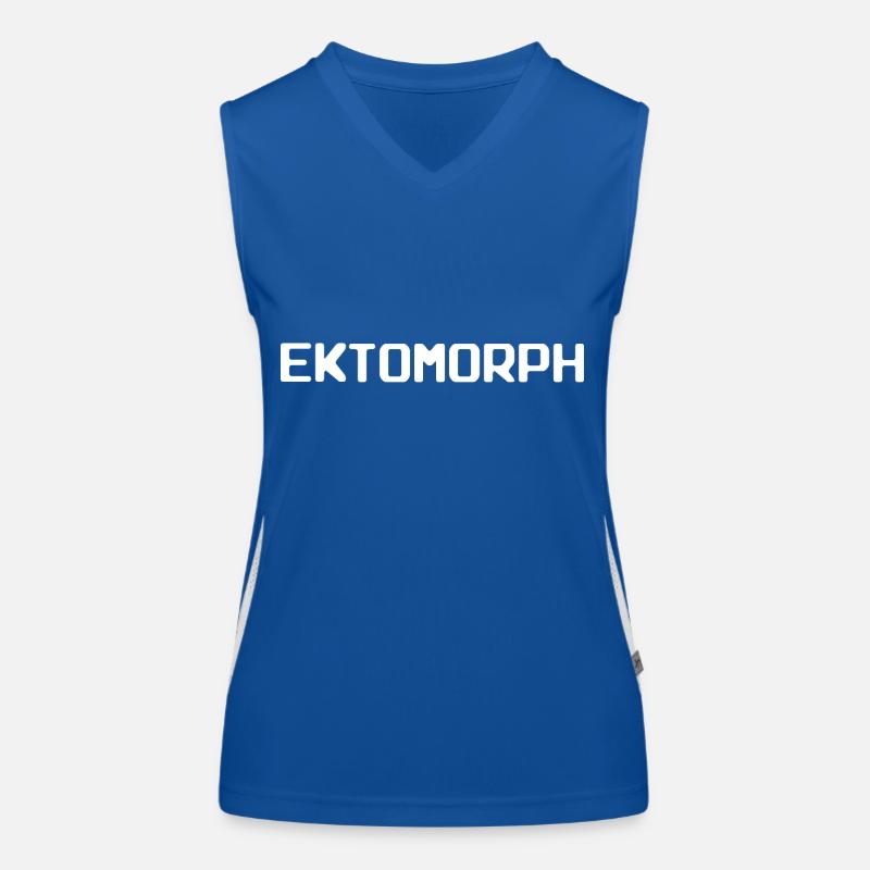 T-shirt ectomorphe pour le type de corps ectomorphe Débardeur respirant contrasté Femme