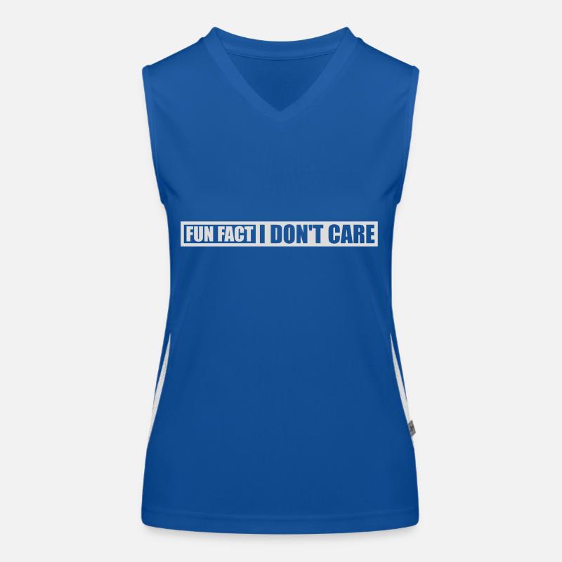 I don't care fact Women's Functional Contrast Tank Top