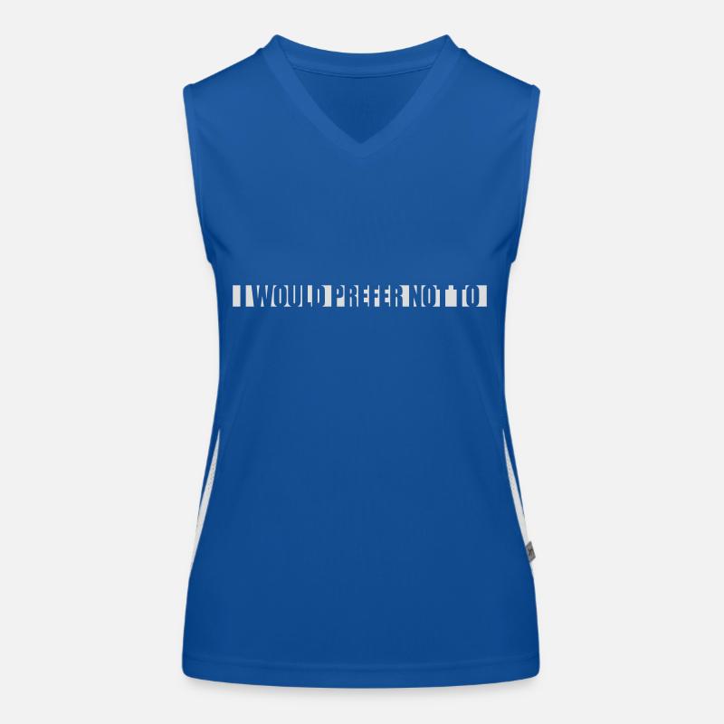 I prefer not to Women's Functional Contrast Tank Top