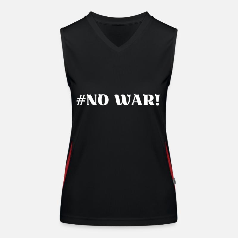 #No was not a war Women's Functional Contrast Tank Top