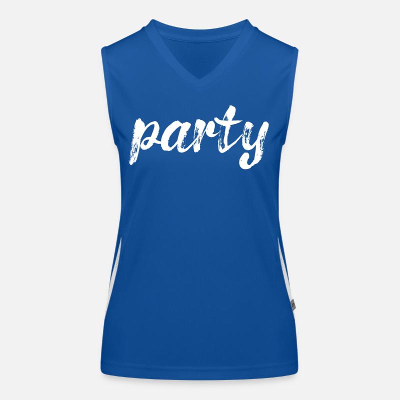 fête, blanc Débardeur respirant contrasté Femme