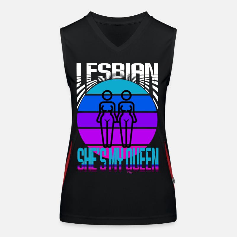 Lesbian Funktionelles Kontrast-Tank Top für Frauen