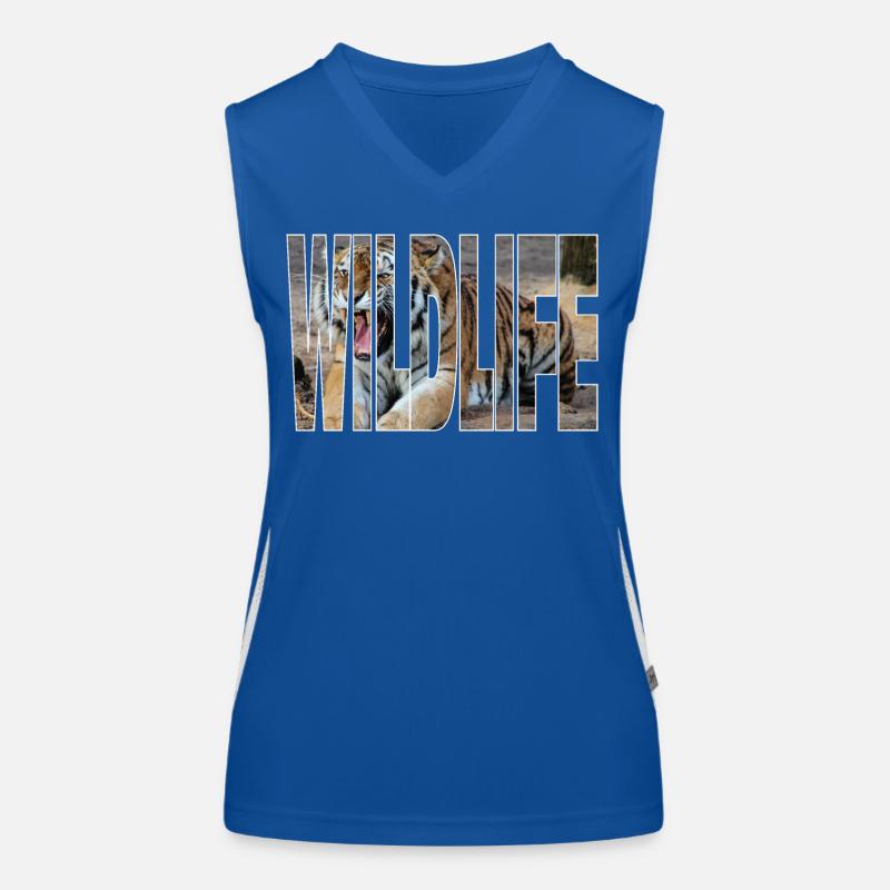 Faune tigrée Débardeur respirant contrasté Femme