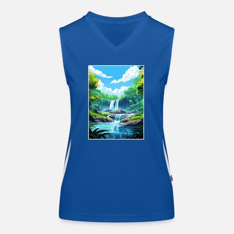 Daintree Rainforest Australie déco affiche de voyage Débardeur respirant contrasté Femme