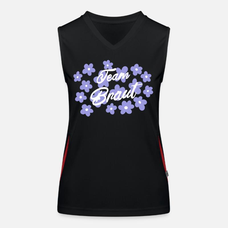 Team Braut JGA - Bride Squad Funktionelles Kontrast-Tank Top für Frauen