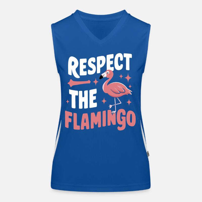 Flamingo Tier Rosa Funktionelles Kontrast-Tank Top für Frauen