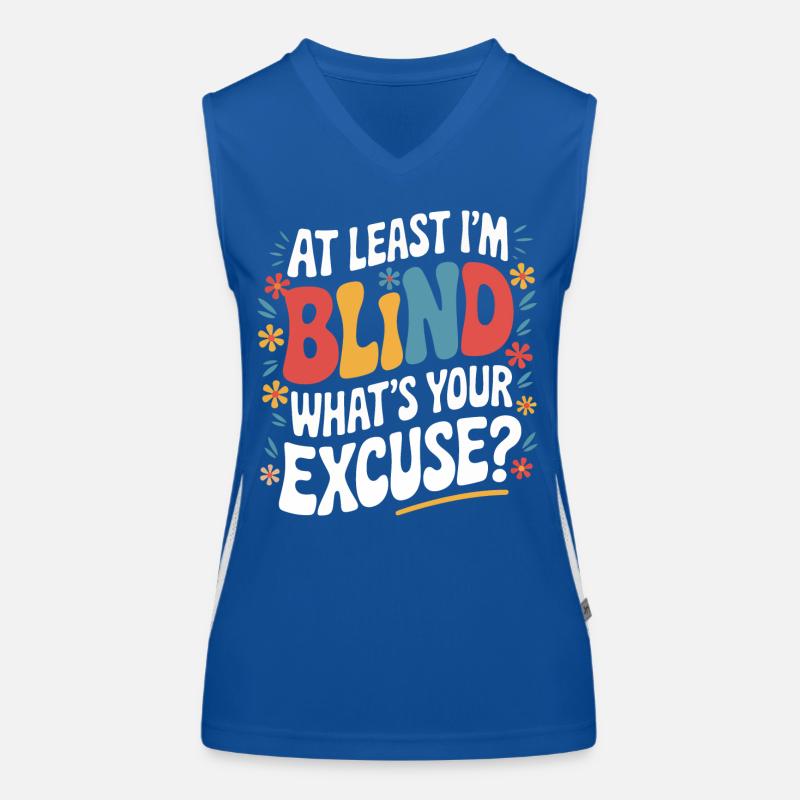 Blinde Blindheit Sehbehinderte Menschen Funktionelles Kontrast-Tank Top für Frauen