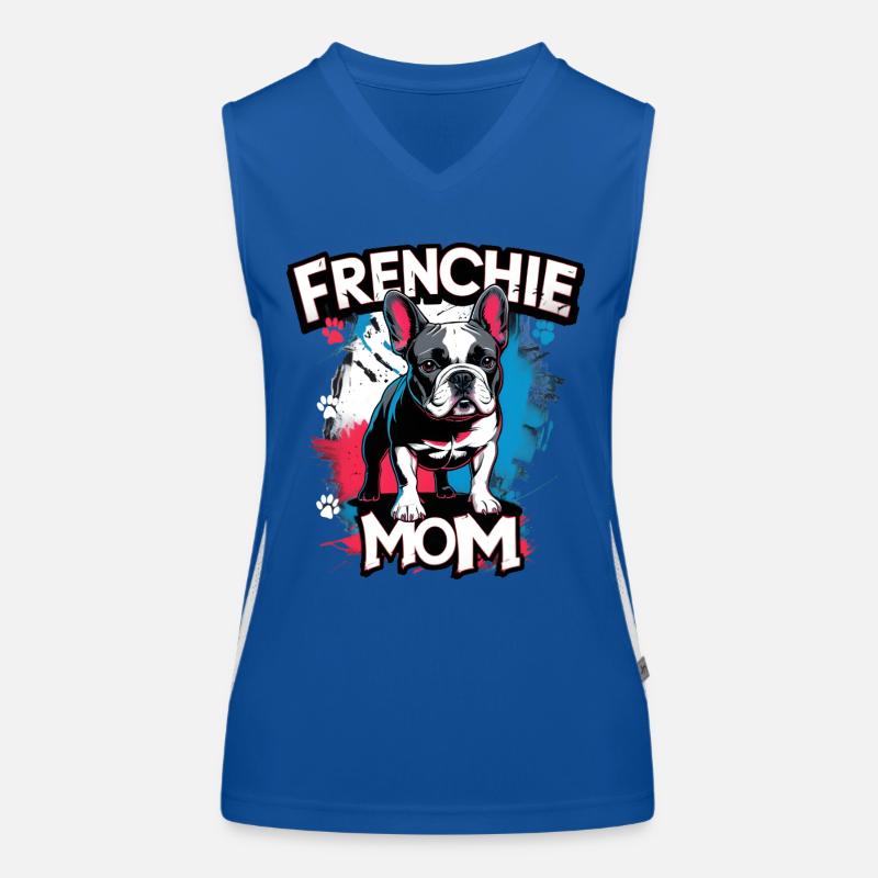 Frenchie Mom Women's Functional Contrast Tank Top