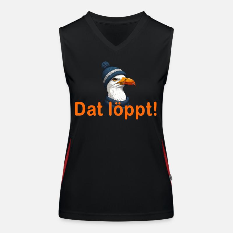 Dat löppt! Funktionelles Kontrast-Tank Top für Frauen