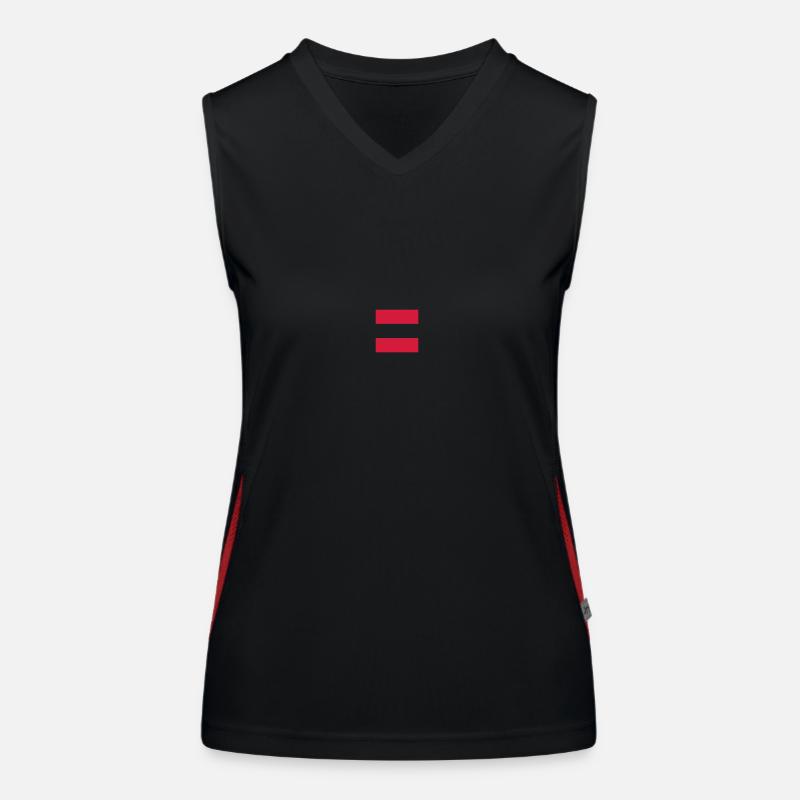 Balken, quer gestreift Funktionelles Kontrast-Tank Top für Frauen