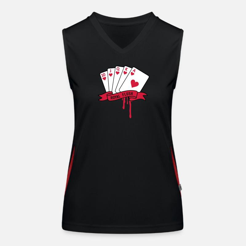 Royal Flush Funktionelles Kontrast-Tank Top für Frauen