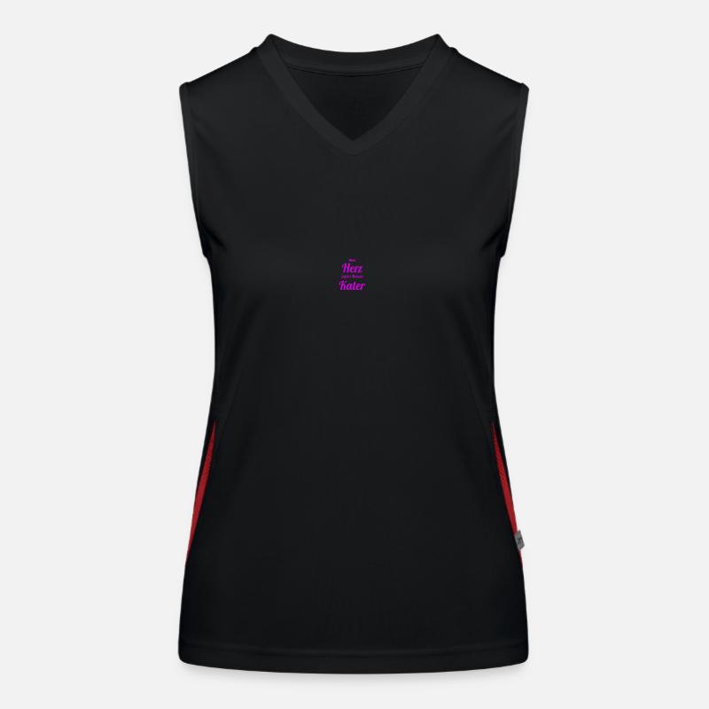 Kater Katze Katzendame Herz Tierliebe Funktionelles Kontrast-Tank Top für Frauen