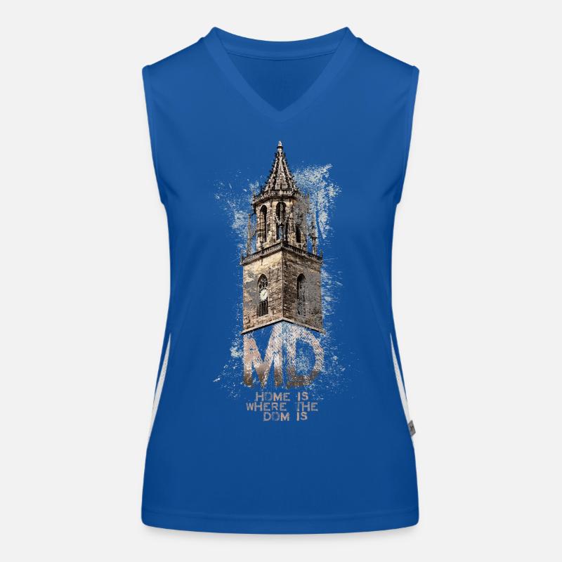 home dom magdeburg md Funktionelles Kontrast-Tank Top für Frauen