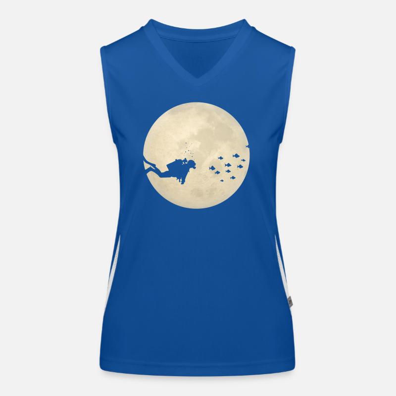 Space diver Débardeur respirant contrasté Femme