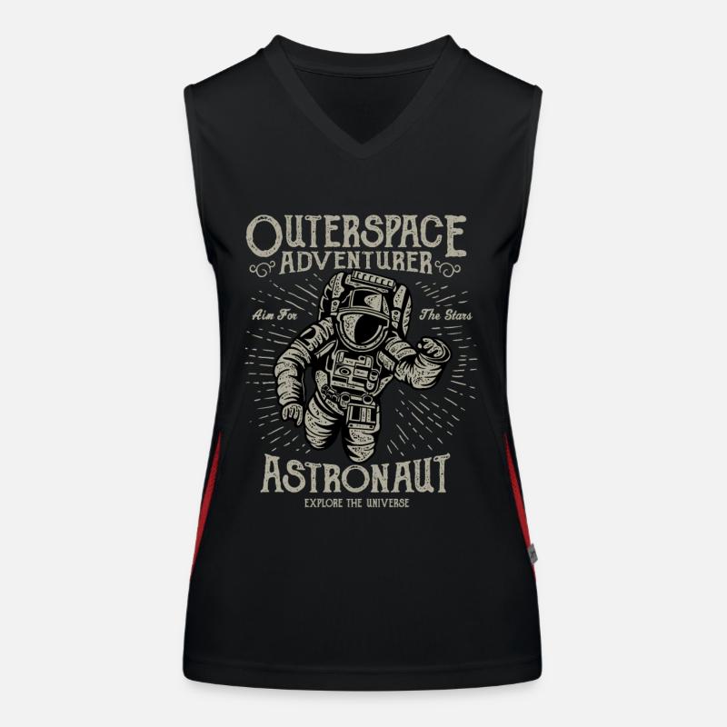 Astronaut, Aventures de l’espace, Aventure d’Outerspace Débardeur respirant contrasté Femme