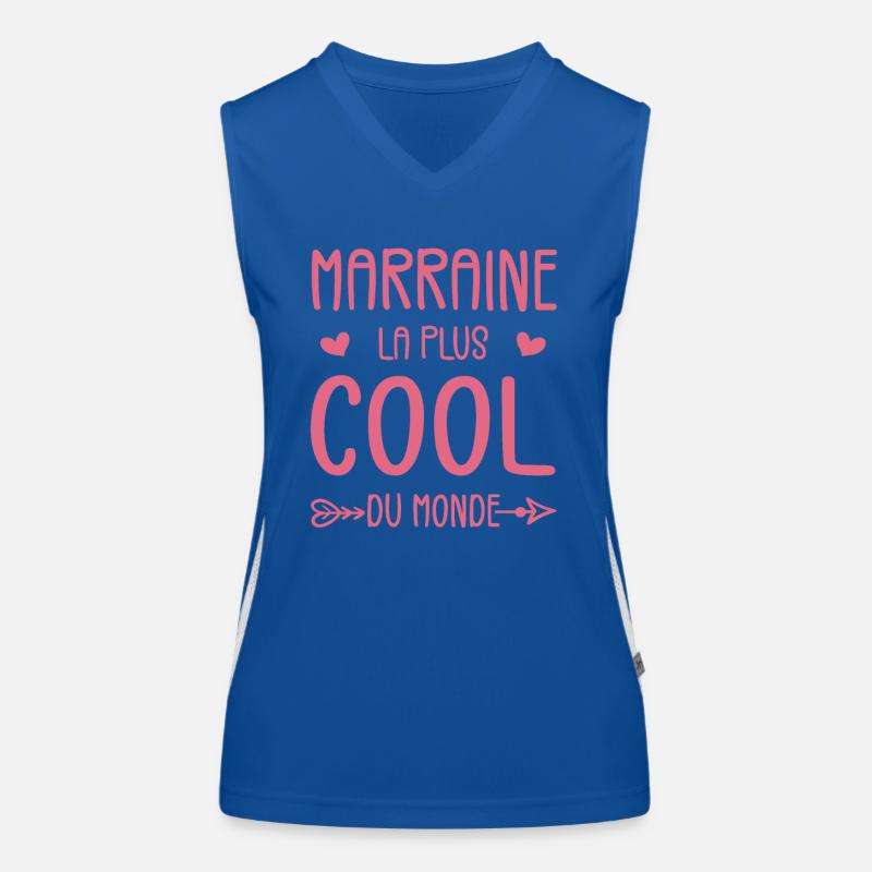 Marraine La Plus Cool Du Monde Débardeur respirant contrasté Femme
