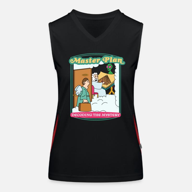 Plan directeur - Décoder le mystère Débardeur respirant contrasté Femme