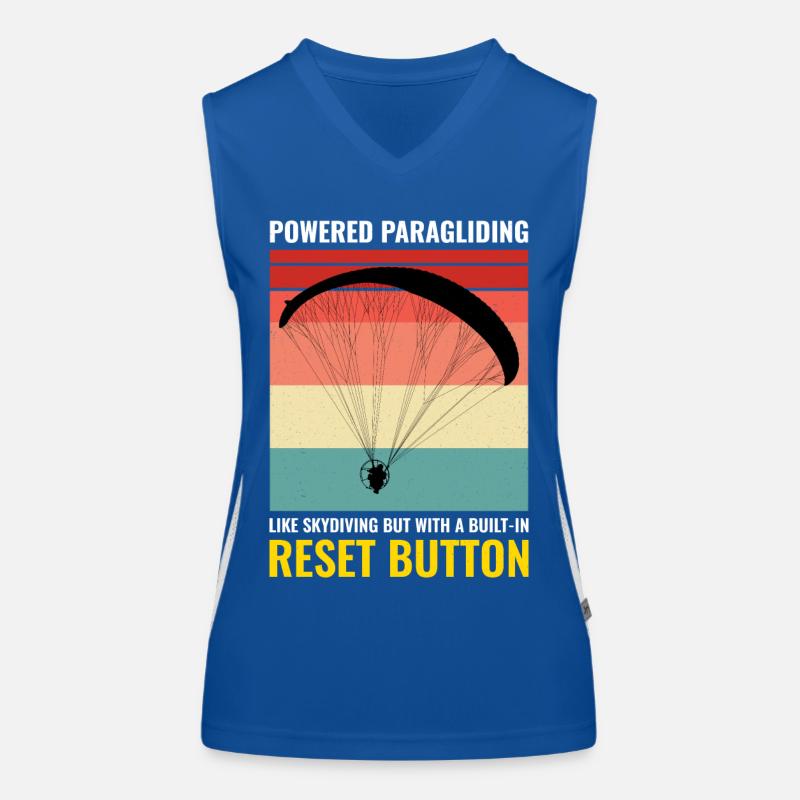 Paramotor Pilot Paramotoring Powered Paraglider Women's Functional Contrast Tank Top