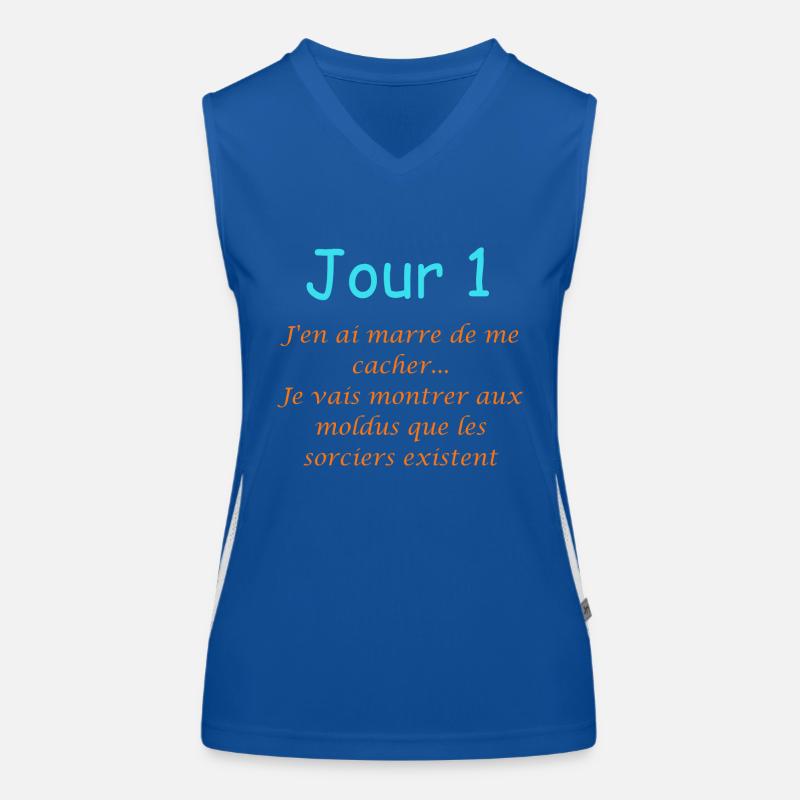 Tag 1: Es gibt Zauberer Funktionelles Kontrast-Tank Top für Frauen