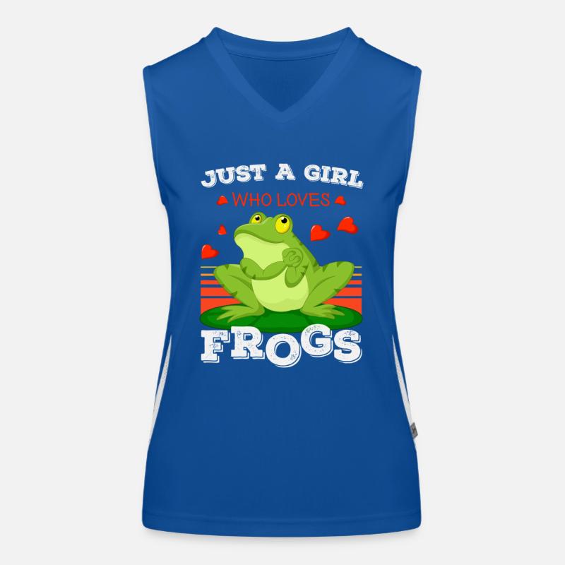 frog, frog toad, frog lover, Women's Functional Contrast Tank Top