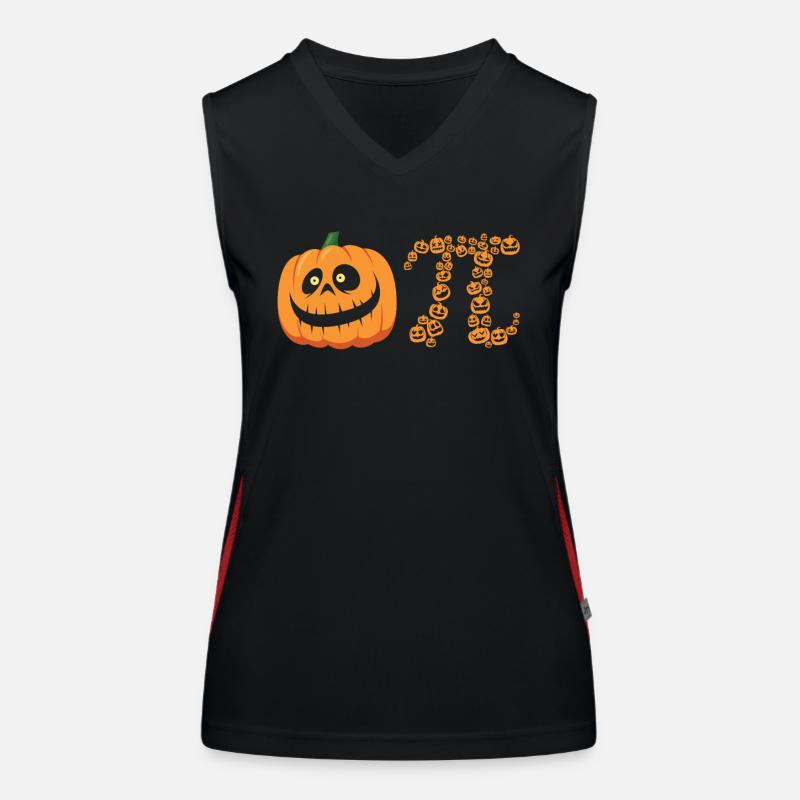 Pi-symbol Spooky Pumpkin Monsters Funktionelles Kontrast-Tank Top für Frauen