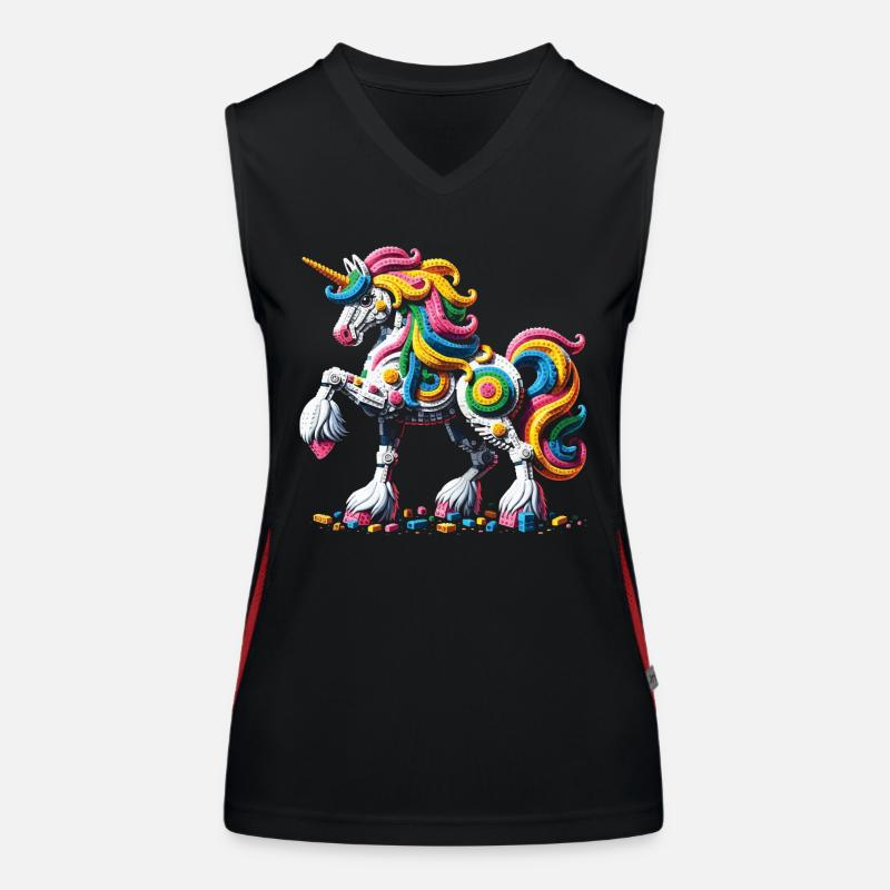 Expert Master Builder Bricks-bausteine Funktionelles Kontrast-Tank Top für Frauen