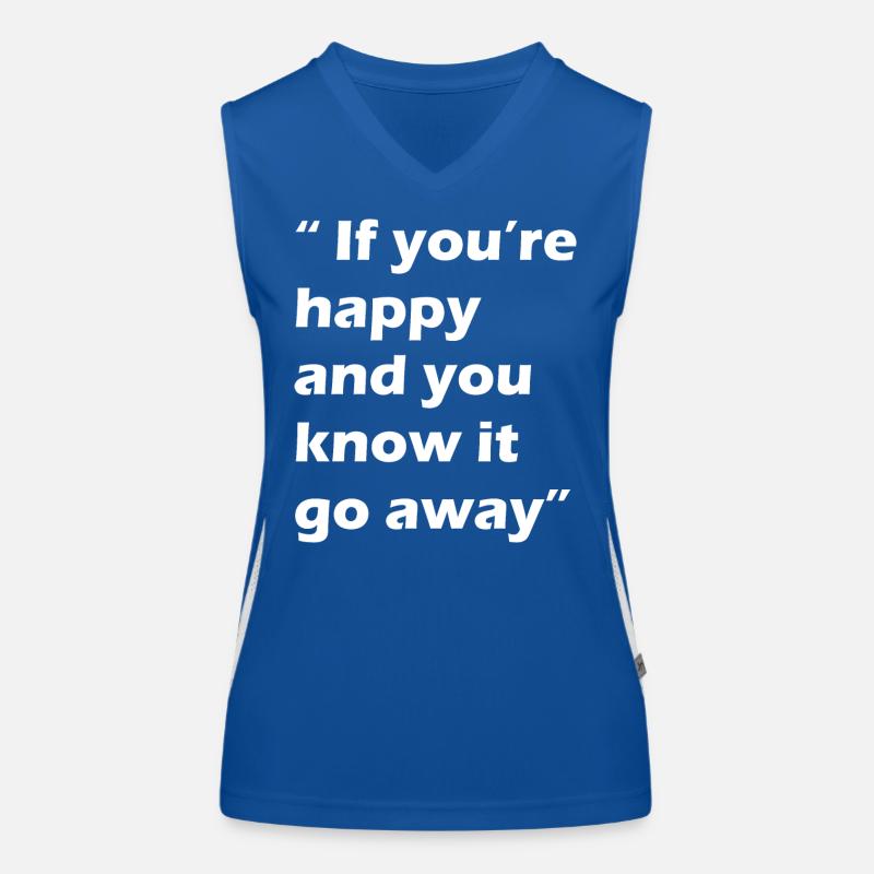 Lustiger Spruch Funktionelles Kontrast-Tank Top für Frauen