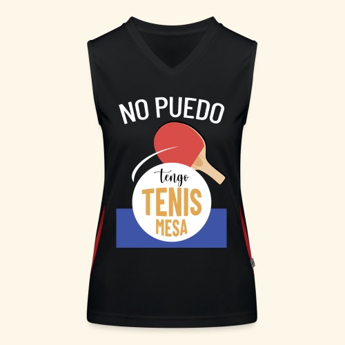 Tengo TENIS MESA - Camiseta funcional de tirantes en contraste para mujer