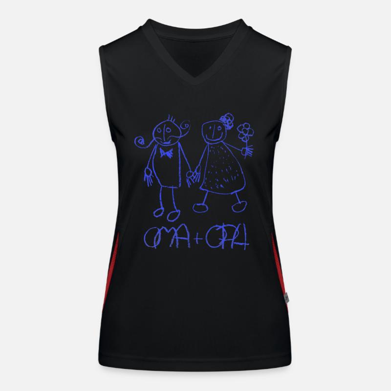 Oma und OPa Funktionelles Kontrast-Tank Top für Frauen