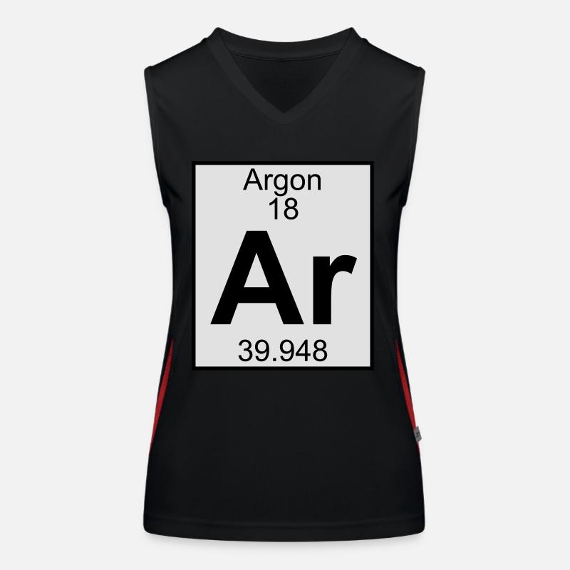 Elements 18 - ar (argon) - Full (white) Funktionelles Kontrast-Tank Top für Frauen