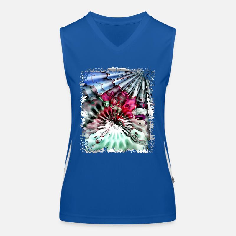 Psychedelic Power Funktionelles Kontrast-Tank Top für Frauen