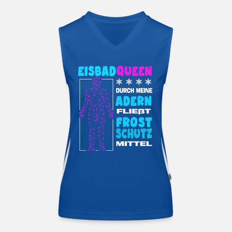 eisbaden eisbader-queen eisbad eiswasser Funktionelles Kontrast-Tank Top für Frauen