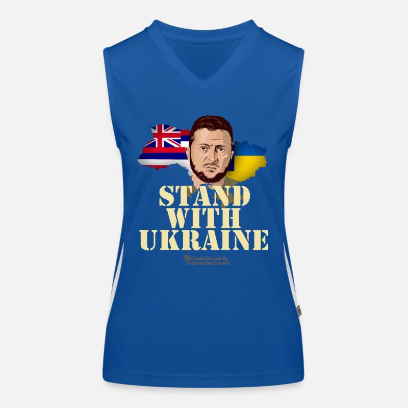 Ukraine Hawaï Débardeur respirant contrasté Femme