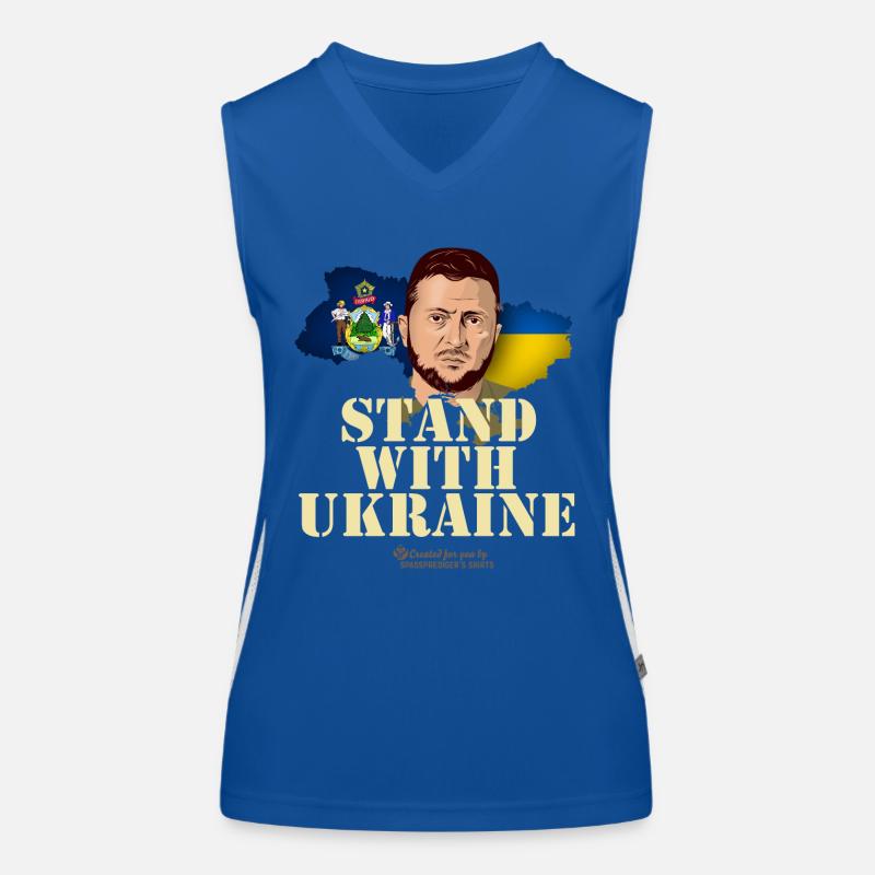 Maine Ukraine Funktionelles Kontrast-Tank Top für Frauen