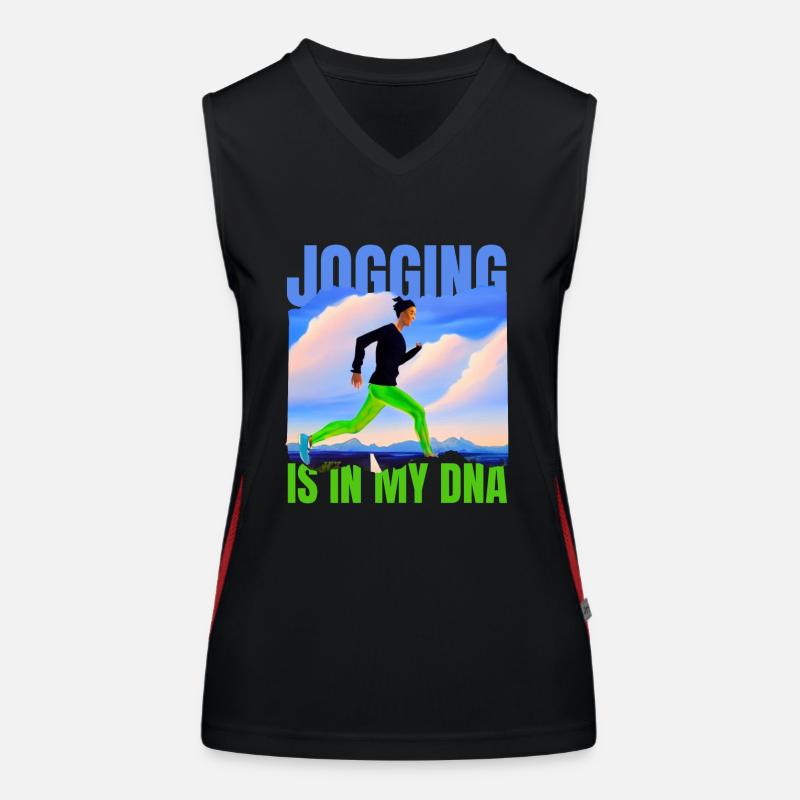 LE JOGGING EST DANS MON ADN Débardeur respirant contrasté Femme