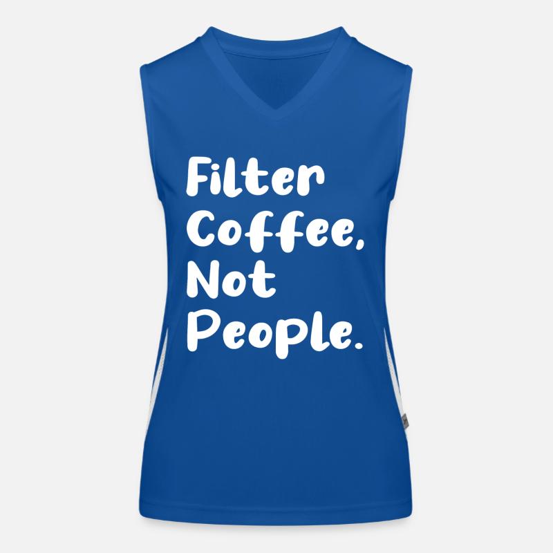Filtrer le café, pas les gens Débardeur respirant contrasté Femme