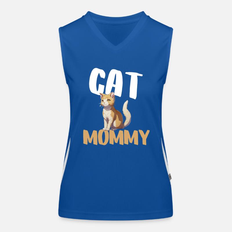 Katzenmutter Funktionelles Kontrast-Tank Top für Frauen