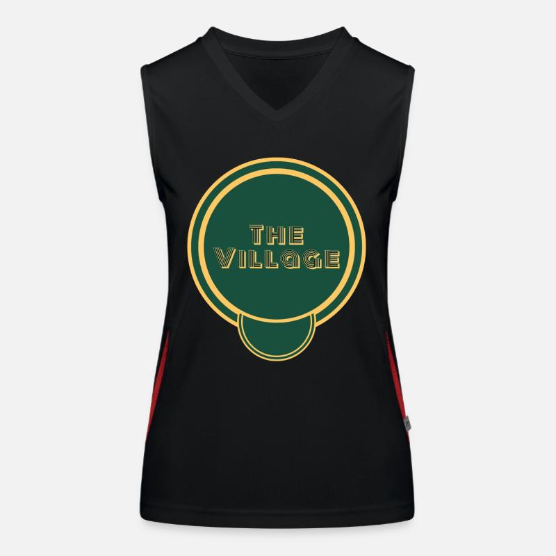 Retro Funktionelles Kontrast-Tank Top für Frauen