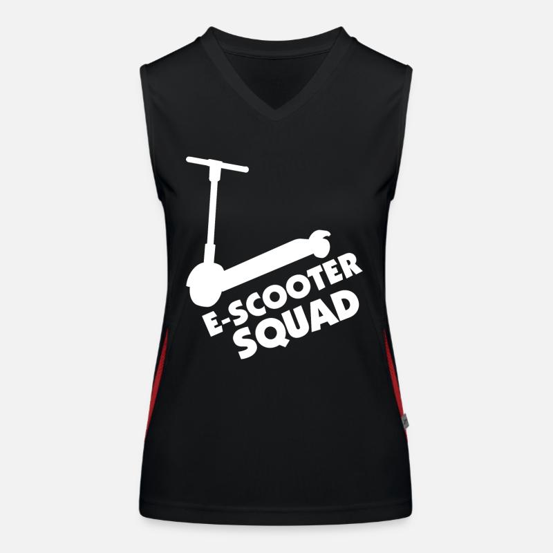 E-Scooter Roller Scooter Débardeur respirant contrasté Femme