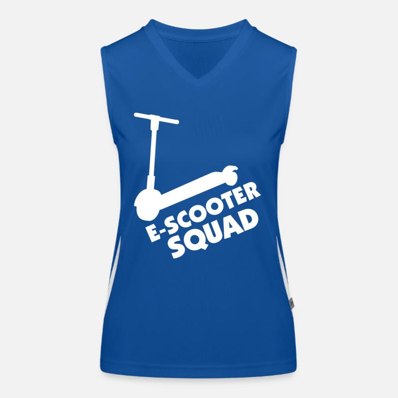E-Scooter Roller Scooter Funktionelles Kontrast-Tank Top für Frauen