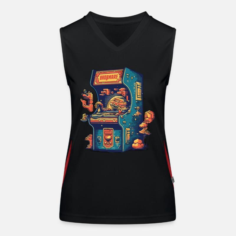 Retro Game Station Women's Functional Contrast Tank Top