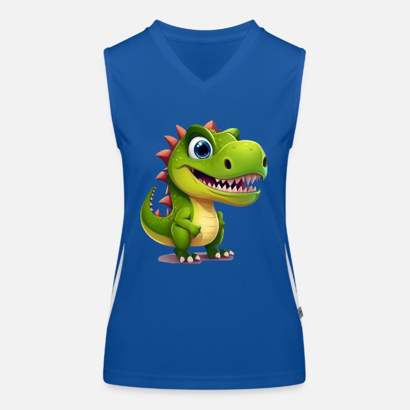 Dinosaur Women's Functional Contrast Tank Top
