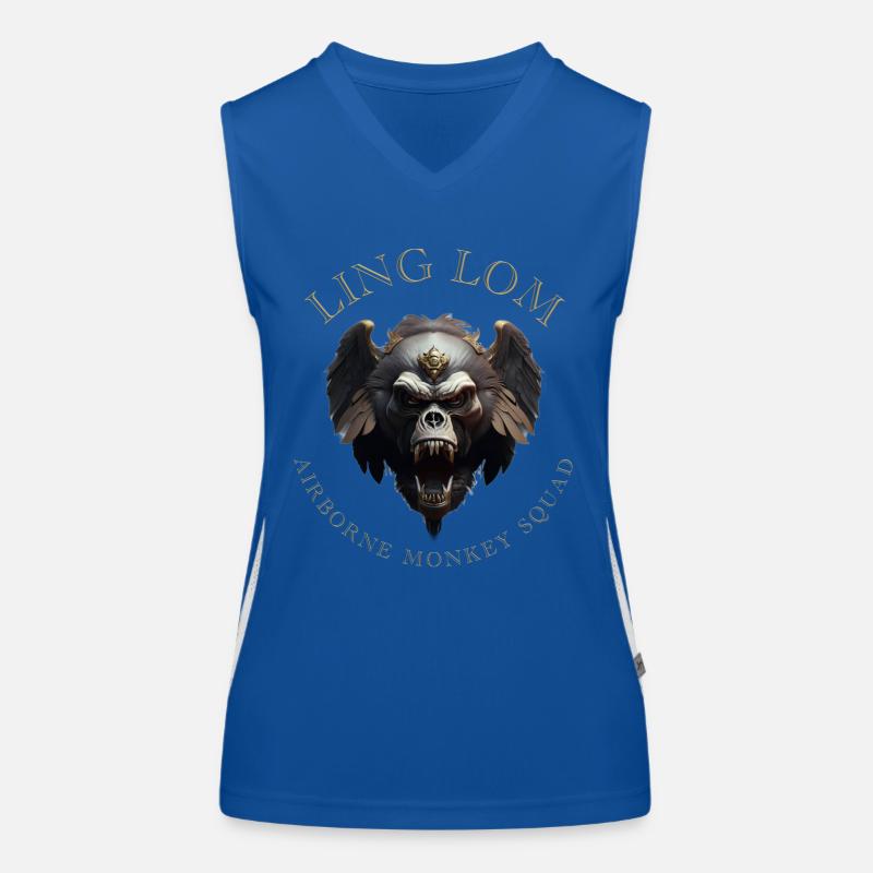 LING LOM - Airborne Monkey Squad Débardeur respirant contrasté Femme