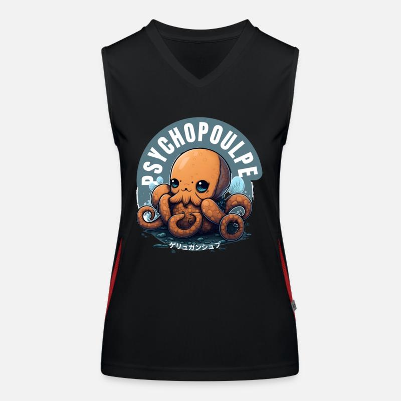 Octopus Escape: Tauche ein in die Handlung Funktionelles Kontrast-Tank Top für Frauen