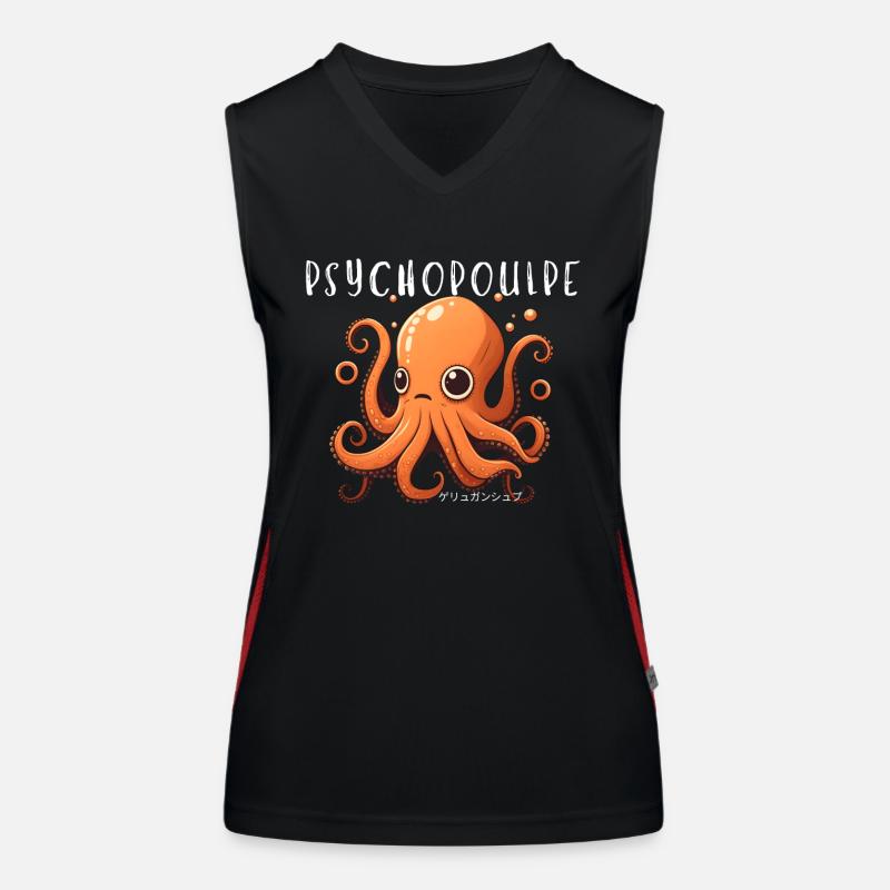 Octa-chic: sprawling elegance Women's Functional Contrast Tank Top