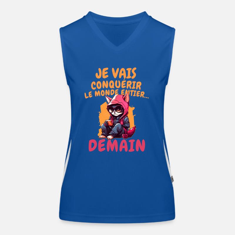 Je vais conquérir Débardeur respirant contrasté Femme