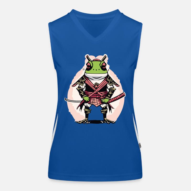 Frog Samurai Women's Functional Contrast Tank Top