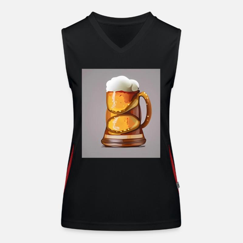 Biere Bretzel Débardeur respirant contrasté Femme